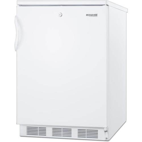 Commercially Listed Wide Built-in Undercounter All-refrigerator, For General Purpose Use, Front Lock, Automatic Defrost Operation, White Exterior,