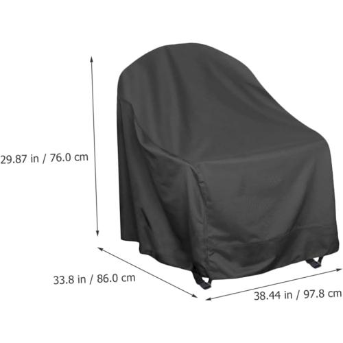 Veemoon Rocking Chair Covers Waterproof Outdoor Dustproof Chair Covers Patio Furniture Covers Sturdy Easy to Carry