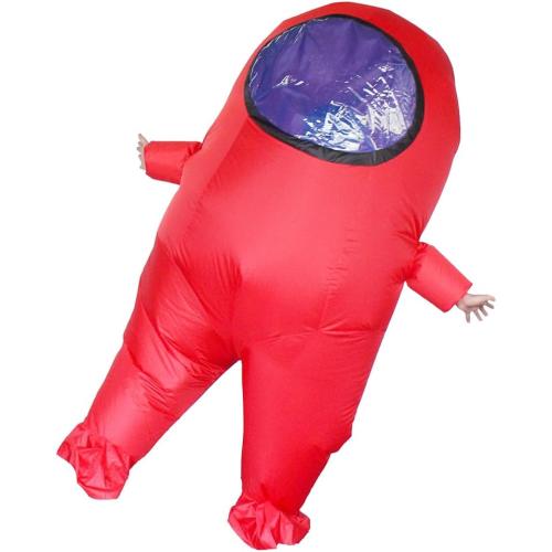 Impostor Inflatable Costume for Adult Funny Halloween Spacesuit Costume Astronaut Figures for Adult Game Fans