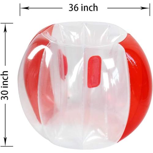 SUNSHINE-MALL 2 PC Sumo Balls for Kids, Bumper Bounce Toys, Kid Sumo Balls, Lawn Game Ball for Kid Outdoor Team Gaming Play for 3  Ages (36 inch,Blue red)