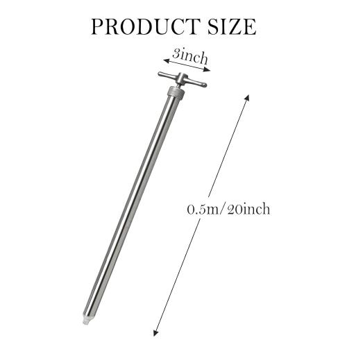 Drum Thief Sampler, These Stainless Steel Liquid Samplers are Designed to Extract Samples from Drums, Tanks, and Rail Cars.(20inch)