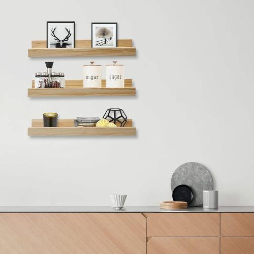 36-in Floating Shelf, Wall-Mounted Wall Shelf, Picture Ledge, 3-Piece of The Same Size for Home Decoration, Bedrooms, Office, Living Room
