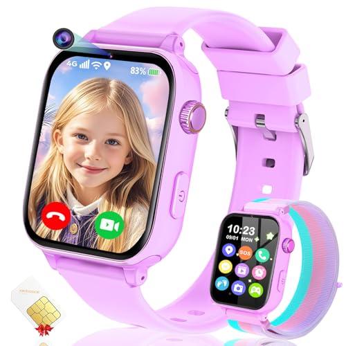 4G Kids Smart Watch for Boys Girls GPS Tracker, Children Watches Phone Call