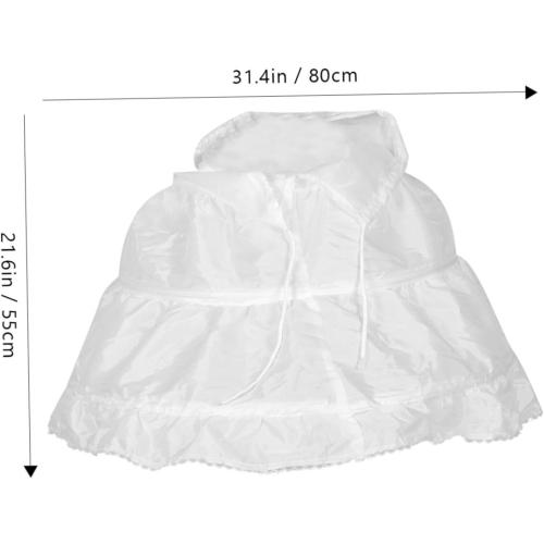 Ipetboom Girls Dress Underskirt Bubble Skirt Petticoat Non-steel Hoop Perfect for Wedding and Party