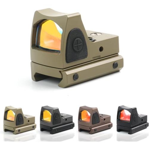 Tactical RMR Red Dot Sight, 3.25MOA Picatinny Mount Adjustable Reflex Sight, 20mm Rail Mount Shunting Red Dot Adjustable-Brightness Scope for Pistol Handgun