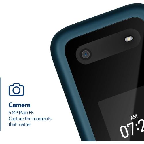 Blue Nokia 2780 Flip | Unlocked | KaiOS | Verizon, AT&T, T-Mobile | Blue