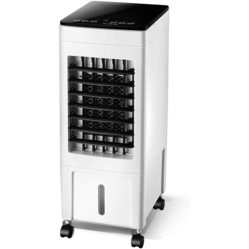 Portable Air Conditioner Fan Living Room Water- Cooled Remote Control Space Air Coolers, office Single Cool Cold Air Fan, Nightstand Portable Bladeless Air Conditioning Unit White