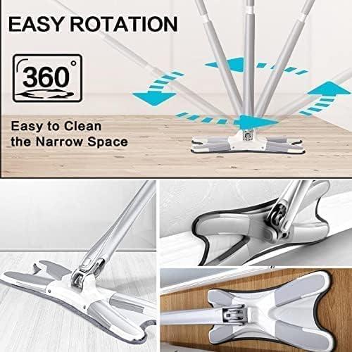 Whirlwind Dust Collector Floor Surface Cleaning Mop Automatic 360 Degree Rotating Spin Brush Hand Push Sweeper Broom for Home Office