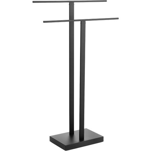 KES Free Standing Towel Rack Bathroom, Standing Towel Rack Floor with Weighted Base 2-Tier, Double Bath Towel Holder 18/8 Stainless Steel***** , BTH231-BK