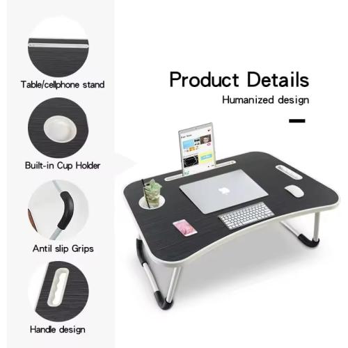 Simple and Stylish Laptop Folding Table, Bedside Storage Table, Portable Suitable for Bed/Sofa/Desk