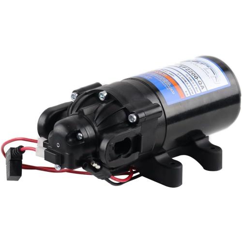 Everflo EF2200-QA-BOX 2.2GPM 12V Diaphragm Pump-Quick Attach Port, Black