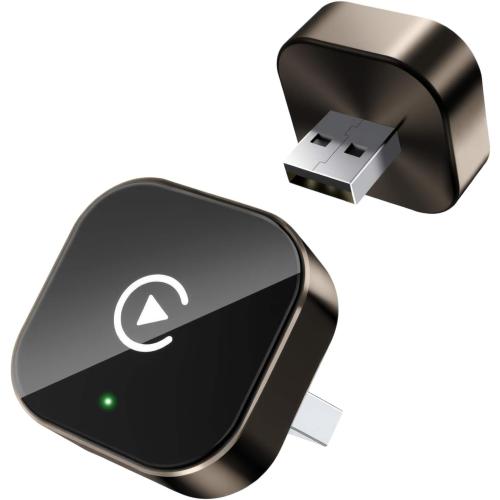 2026 Wireless CarPlay Adapter for iPhone & Android Device | Fast Auto-Connect, Stable Connection, Mini Size Plug，Apple iPhone & Android, 2-in-1 Adapter, Convert Wired to Wireless Dongle