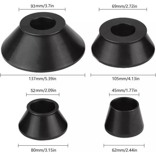 Coats Wheel Balancer 1 Pcs Standard Taper Cone Set - 40mm Shaft #45 Carbon Steel