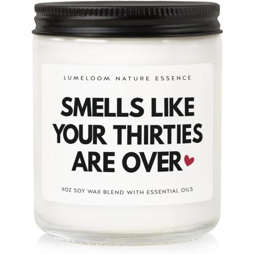 Funny 40th Birthday Gifts Women Unique, 9oz Lavender Scented Soy Wax Candle, 1985, 40th Birthday Decorations for Women, Men, Wife, Her, Him, Sister, Daughter, Cool Gifts