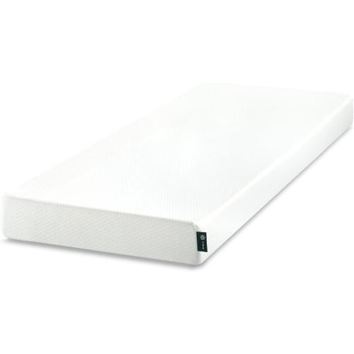 White ZINUS 5 Inch Memory Foam Mattress, Narrow Twin, Fiberglass-Free, Medium Firmness, Day, Trundle & Bunk Bed Compatible, Certified Safe Foams & Fabric, Mattress in A Box, White