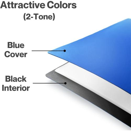 Cranbury Portfolio Binder 8x10, 48 Photos, Clear Sleeves, Blue