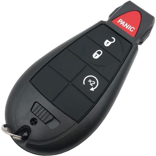 Replacement Key Fob Cover Case fit for 2013-2018 Dodge Ram 1500 2500 3500 Keyless Entry Remote Key Fob Shell GQ4-53T