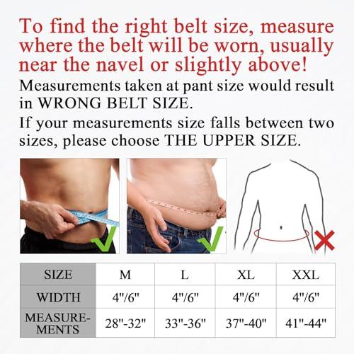 Leather Weightlifting Belt, 10 Adjustable Holes, 4”Width, Double Prong Power Belt for Gym Bodybuilding, weightlifting, powerlifting, squats and deadlifts