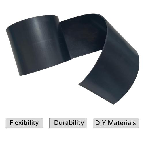 Solid Rubber Strips 1/8 (.125) Thick X 4 Wide X 10'Long, Solid Rubber Sheet for Anti-Slip Pads, Flooring, Seals, Crafts, Anti-Vibration, Gaskets DIY