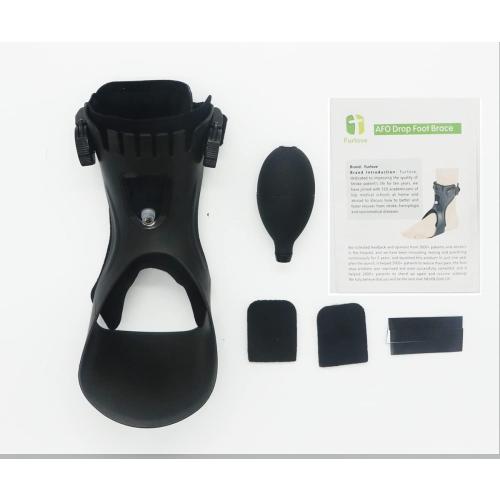 AFO Drop Foot Brace, Upgraded Medical Foot Up Ankle Foot Orthosis Support with Inflatable Airbag for Hemiplegia Stroke Shoes Walking Foot Stabilizer (Left, XL)