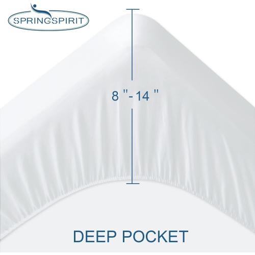 Full Size Mattress Protector Waterproof Mattress Topper Pad Cover Fitted Bed Sheets Full up -14'' Terry Super Soft & Breathable & Noiseless Mattress Protector Machine Washable