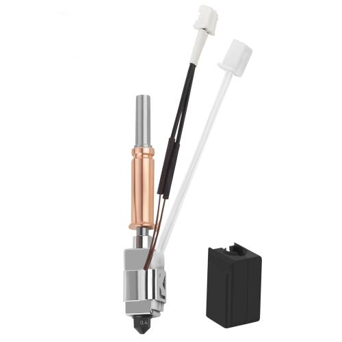 Upgrade Kobra 3/Kobra 3 V2 Combo Ceramic Hotend,0.4mm Hardened Steel Nozzle Heating Block Integrated Structure Hot End Replacement Compatible with ANYCUBIC Kobra 3/Kobra 3 V2 Combo 3D Printer