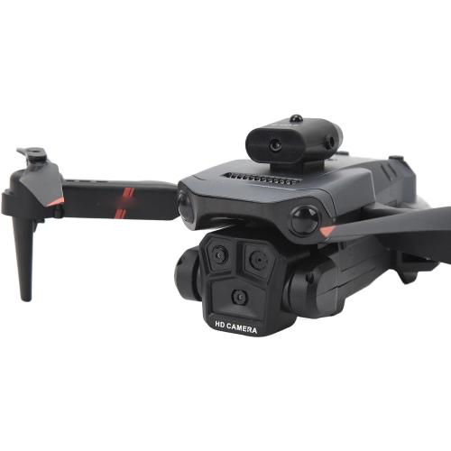 K6 Drone with 3 HD Cameras, Built in Battery, Folding Quadcopter for Age 14 and Older, Real Time View, Optical Positioning Hovering, Beauty Filter Shooting
