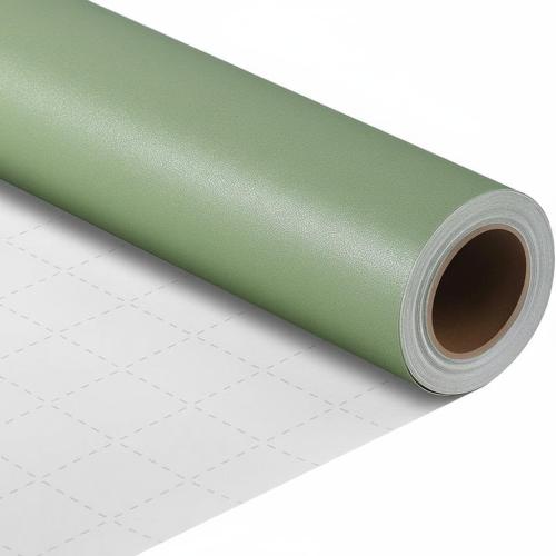 komforbaa Light Green Holiday Wrapping Paper, Solid Color Gift Wrapping Paper, Pearly Lustre Gift Wrap Roll for Birthday, Graduation, Party, Wedding, 17InX 33 Ft (43cm×10m)