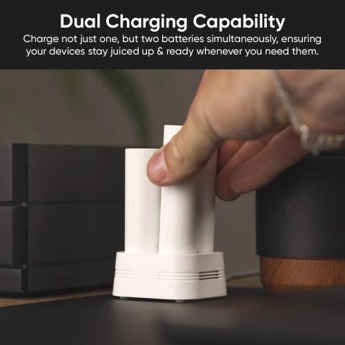 White Wyze Battery Charging Dock for Battery Cam Pro