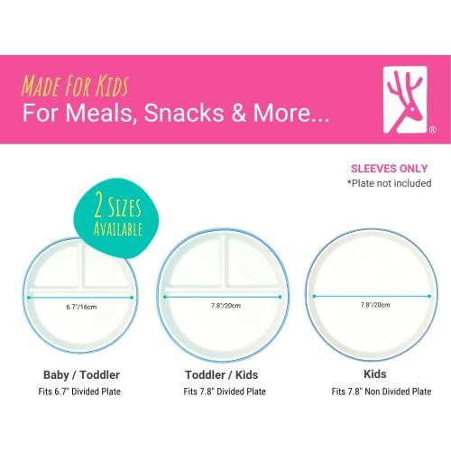 Elk and Friends Baby/Toddler 6.7 Porcelain Plate Sleeves Only | 4pk