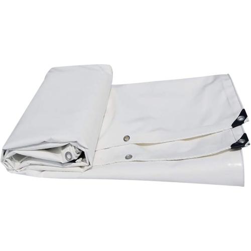 Tarpaulin Sunscreen Shade Rainproof Antifreeze Anti-Aging Outdoor, Size (Color : White)