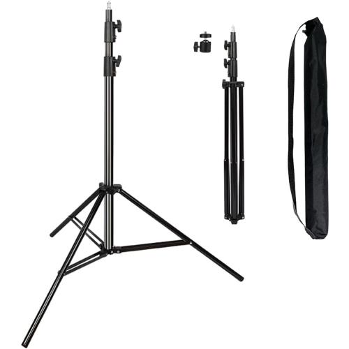 Heavy Duty Light Stand 9.5 Feet/2.8 Meters Adjustable Spring Cushioned Metal Photography Tripod Stand for Photo Studio Speedlight, Ring Light, Photographic Equipments Thickening Flash Stand