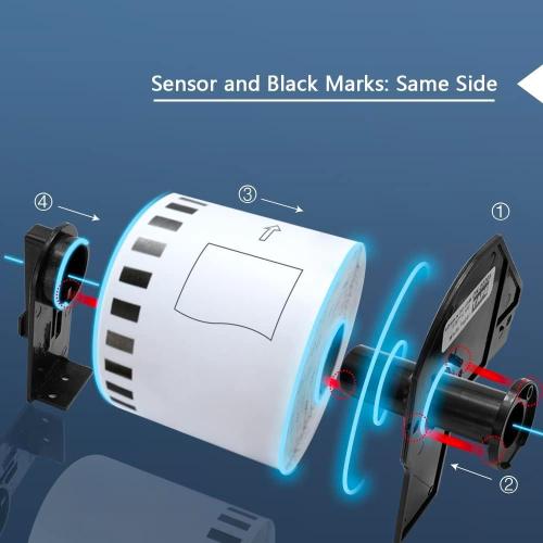 BETCKEY - Compatible Round Labels Replacement for Brother DK-1218 (0.94 in Dia), Use with Brother QL Label Printers [1 Roll/1000 Labels]