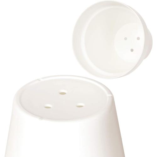 White 2 Pack of 24 Youngever 24 Pack 2 Inch Mini Plastic Planters, Indoor Flower Plant Pots, White Gardening Pot with Drainage - NO Plant Included