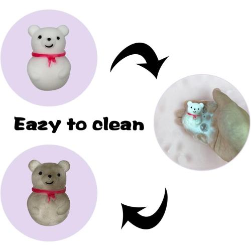 Anditoy 100 PCS Christmas Mochi Squishy Toys Squishies Christmas Toys for Kids Girls Boys Toddlers Christmas Party Favors Stocking Stuffers Gifts