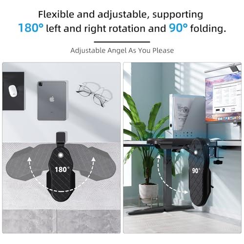 CABTE Ergonomics Desk Extender Tray, Table Mount Arm Wrist Rest Shelf