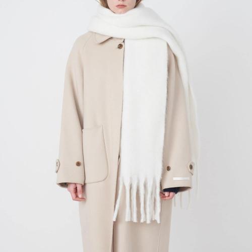 White Big Scarf Oversized Soft Fall Winter Thick Scarf Warm Shawl