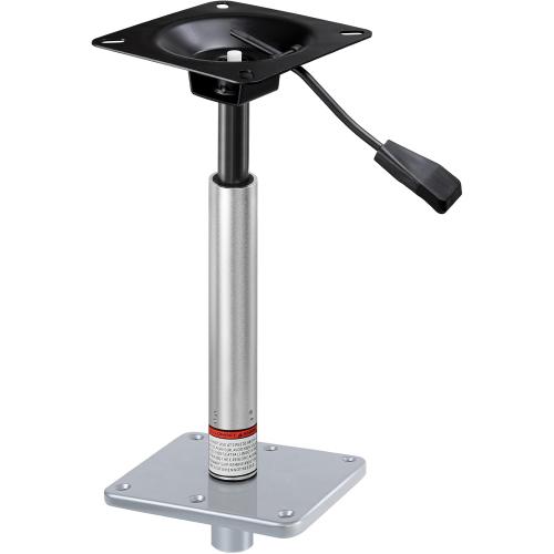 Adjustable Boat Seat Pedestal Base Mount Kit with Lock in 3/4 Boat Seat Pin Post&Marine Power Pedestal Mount Base for Marine Fishing Bass Chair,Post Adjustable Height 18 to 24 Inches