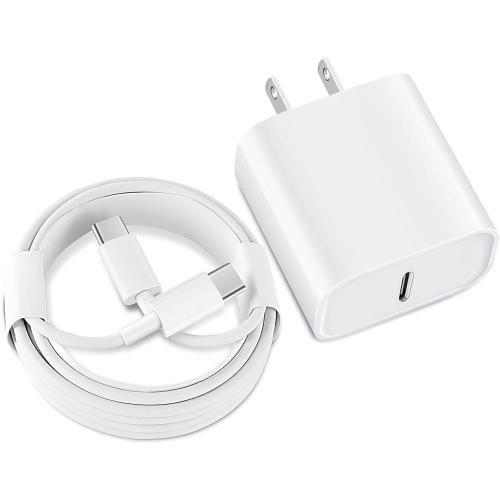 iPad Fast Charger,iPad Charger Fast Charging USB C Wall Chargers Block Plug Type C 6FT USB C to C Charging Cable Cord for iPad Pro 13/12.9/11 inch,iPad Air 6/5/4/M3/M2/A16,iPad Mini 6/7th,iPad 10/11th