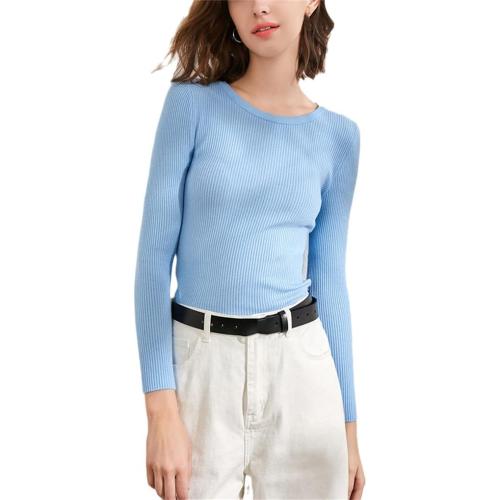 Size M ChanYorn Winter Knitted Woman Sweaters Pullovers Spring Autumn Basic Jumper Slim Pull Long Sleeve Sweater