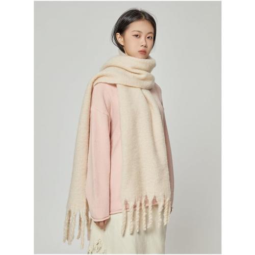 OUNIYA Large Chunky Scarf Oversized Fluffy Scarves Blanket Big Wool Thick Winter Warm
