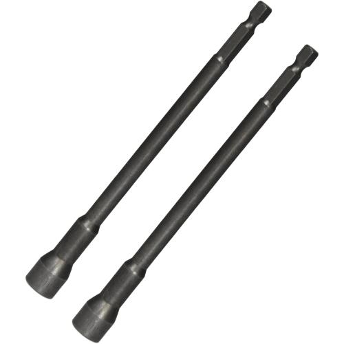 YXQ 2Pcs 10mm Hex Nut Driver Magnetic Extension Socket Drill Bit Holder, Power Nut Driver Bit Set 1/4 Quick-Change Hex Shank Drill Bit Holder for Electric Dril,150mm Length