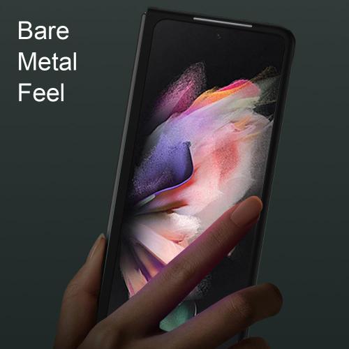 Case for Samsung Galaxy Z Fold 4, Ultra-Thin Full Body Protective Cover with Built-in Screen Protector, Hard PC Anti-Scratch Shockproof Phone Case, Black