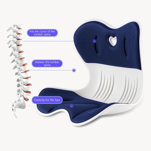 Seat Cushion Lumbar Protection Cushion Office Chair Cushion Cushion Lumbar Cushion seat Cushion All-in-one Orthopedic Ergonomic Cushion Buttocks Anti-Hunchback Cushion