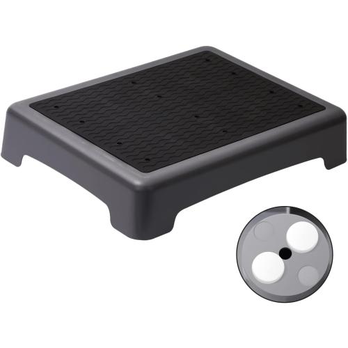Fotree One Step Stool, Non-Slip Mobility Step Platform for Senior ＆ Adults, Safety Step Platform for Stair, Car, Bed, Chair, Shower, Bathtub, Outdoor, 3.5 Inch High Rise Stairs 440 Lbs Capacity