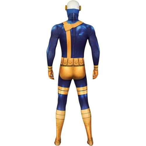 Size medium Scott Summers Costume, X 97 Super Hero Cosplay Jumpsuit Halloween Deluxe Outfit for Men