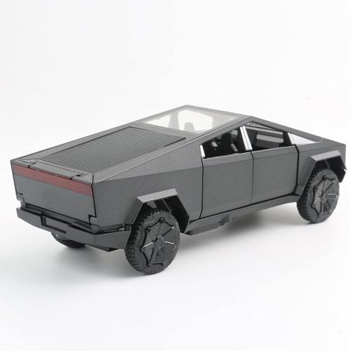 Black 1:32 Scale Toy Trucks Pickup Model Pull Back Pick-Up Truck with Sound and Light, Alloy Diecast Truck Toys for Kids Gift or Vehicles Model Collection Enthusiasts (1/32 Black Pickup)