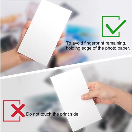 Replace for KP-108IN Canon Selphy Photo Paper & Ink for CP1200 1300 Printer | 3 Color Ink Toners & 108 (4x6) Photo Paper Set, work with CP1500 CP910 CP900 Photo Printer, 100 x 148mm Postcard Size
