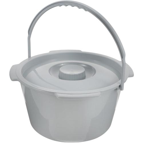 Portable Elderly Spittoon Chamber Pot Handle Thickened Adult Night Urinal Home Hospital Travel Ideal Women Pregnant Disabled Adults Easy Clean Urine Bottle Lid