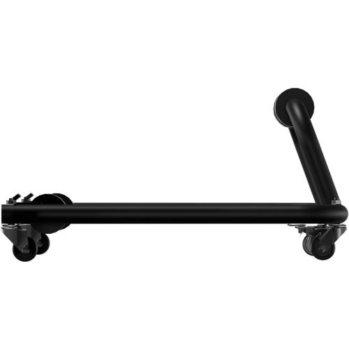 Adjustable Hard Top Carrier Hardtop Storage Cart Compatible with 1976-2025 Jeep Wrangler JK JL YJ TJ JKU JLU Unlimited and Newer Jeep Wrangler CJ-7 Sliding Bracket Rack Movable, 2/4 Door-Black